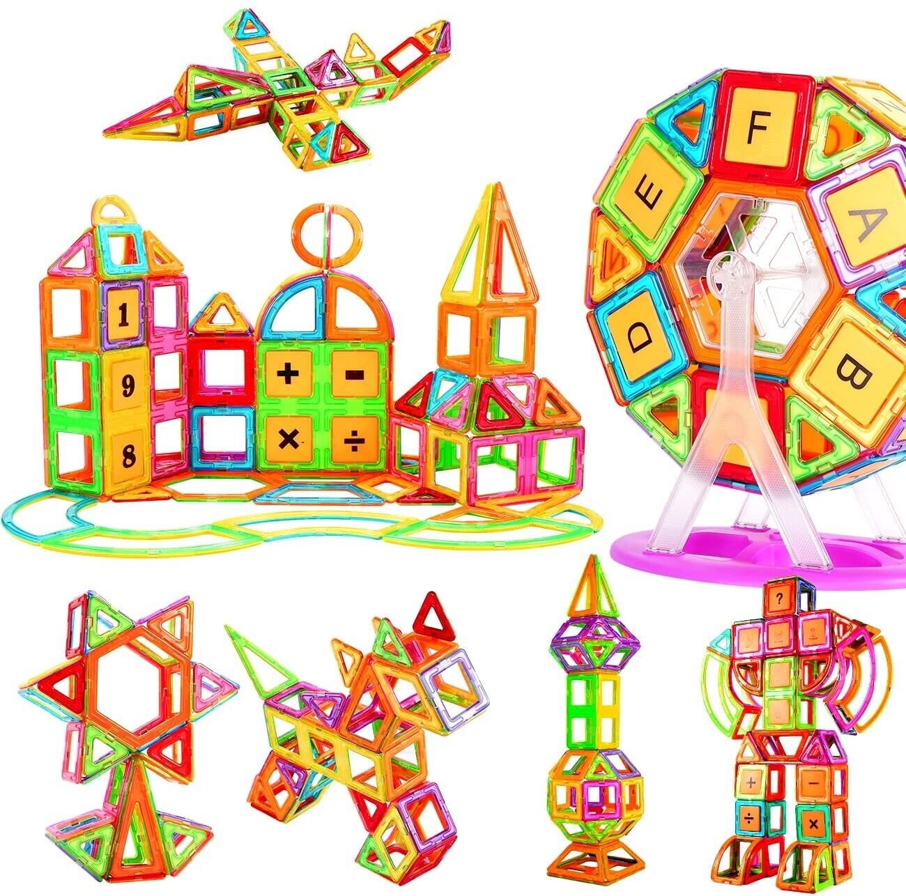 110pcs Magnetic Building Blocks, Magnetic Building Blocks, Children's Toys UK