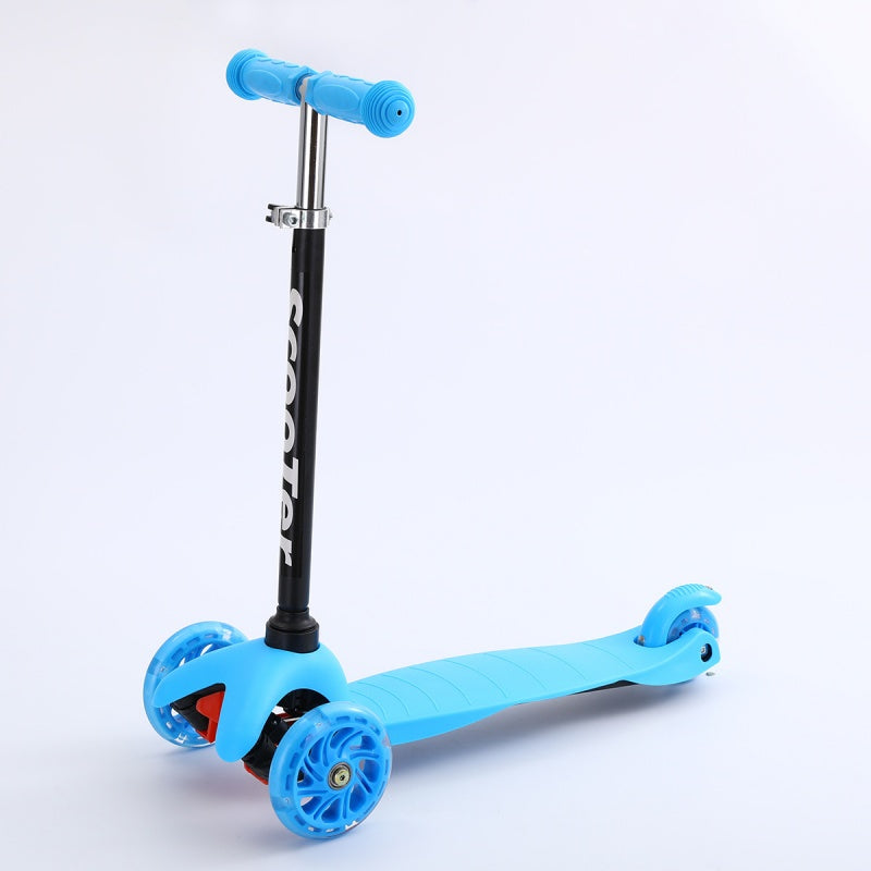 Kids Child Kick Push Scooter 3 Wheels LED Flashing Tilt Lean Boys Girls Scooter