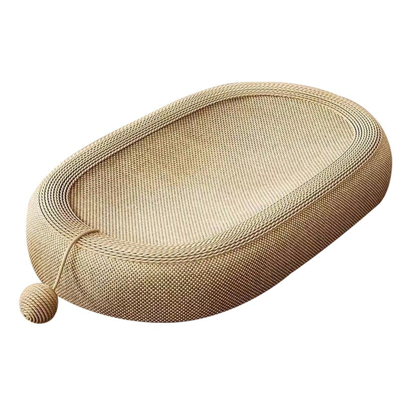 Oval Cat Scratcher Board Bed Kitten Scratching Pad Bowl Nest Activity Center UK