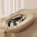 Oval Cat Scratcher Board Bed Kitten Scratching Pad Bowl Nest Activity Center UK