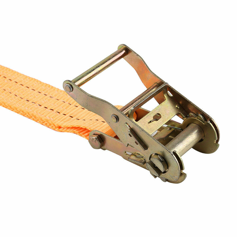 4X Heavy Duty Ratchet Ties Down Straps 50mm-6 Meter Lashing Cargo Luggage 3000KG