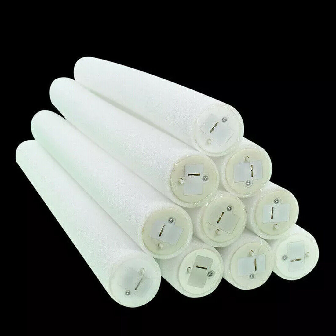 30Pcs LED Foam Stick Flashing MultiColor Glow In Dark White Batons Light Concert