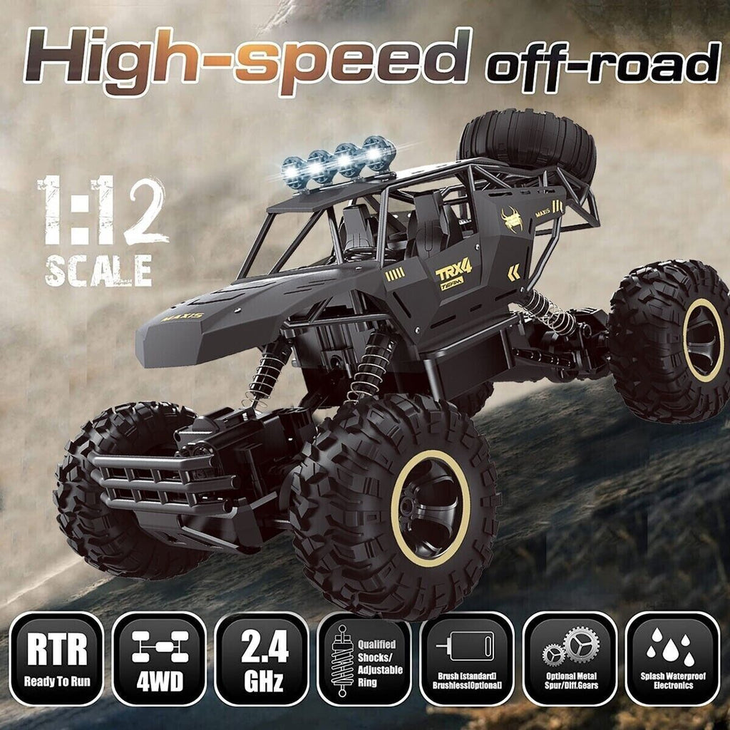 XL Large Remote Control RC Cars Big Wheel Car Monster Truck 4WD Kid Toy Electric